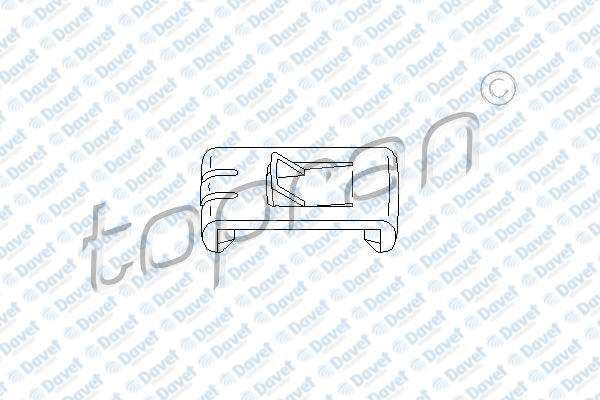 TOPRAN 102673001 Koltuk Kizak Klipsi Caddy Polo-Passat- Polo Classic-Jetta Ii-Golf Iii